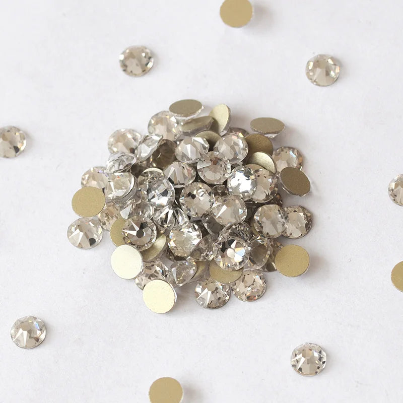 YANRUO 2088NoHF All Sizes Crystal Clear Non Hotfix Glass Strass Glue Stick DIY Craft Gems Flat Back Rhinestones On Nails