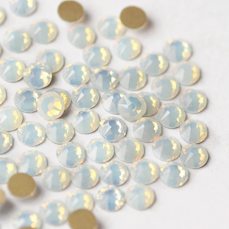 YANRUO 2088 Non Hotfix 8 Big 8 Small Flat Back Stick On Rhinestones Cold Fixation Glitter Strass Crystals For Nails Decoration