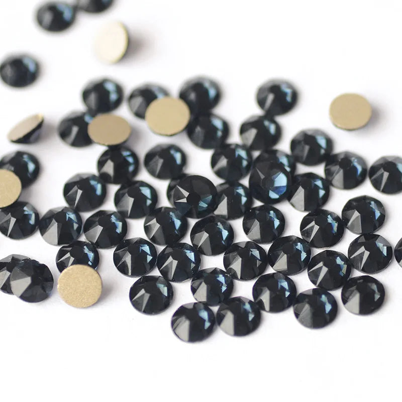 YANRUO 2088 Non Hotfix 8 Big 8 Small Flat Back Stick On Rhinestones Cold Fixation Glitter Strass Crystals For Nails Decoration