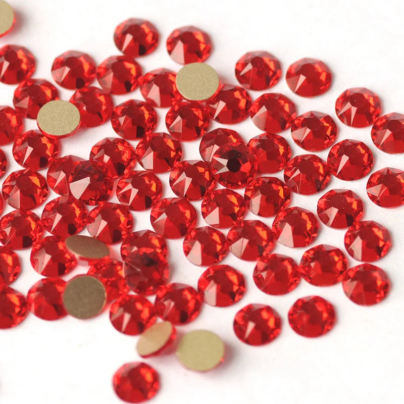 Siam Non Hotfix Flatback Rhinestones