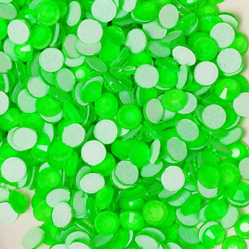 Neon Fluorescent Flatback Acrylic Rhinestones – Glue-On for Costumes