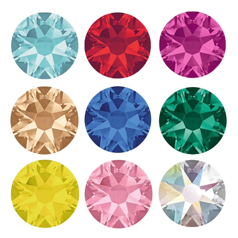2088 Non-Hotfix Flatback Glass Rhinestones – Glue-On Crystals for Costumes