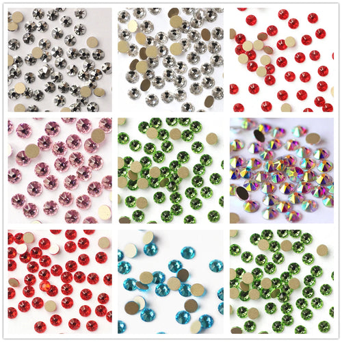2088 Non-Hotfix Flatback Glass Rhinestones – Glue-On Crystals for Costumes