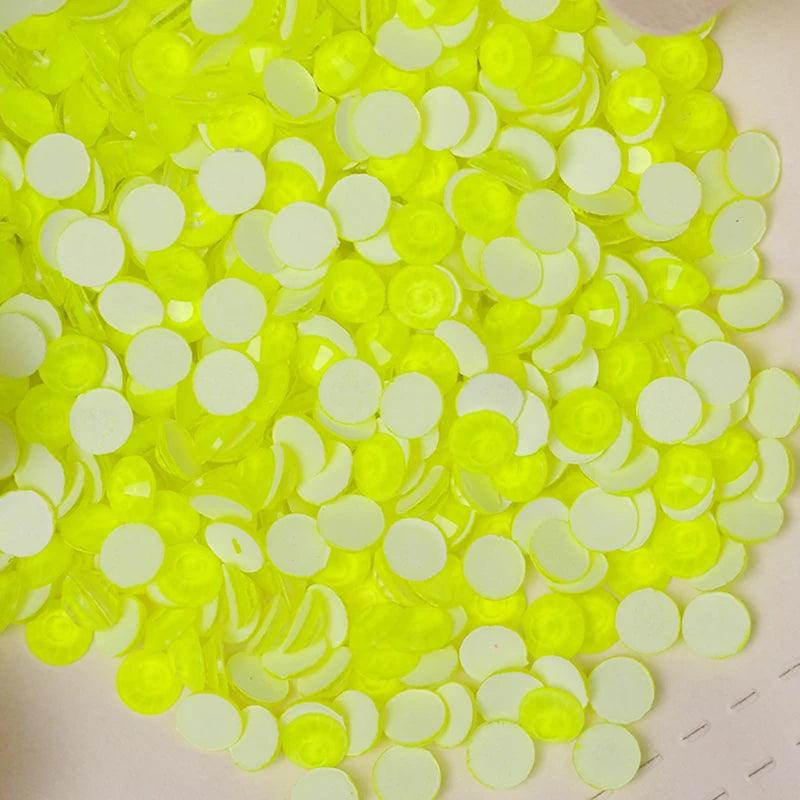 Neon Fluorescent Flatback Acrylic Rhinestones – Glue-On for Costumes