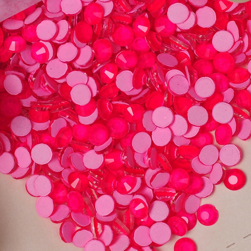 Neon Fluorescent Flatback Acrylic Rhinestones – Glue-On for Costumes