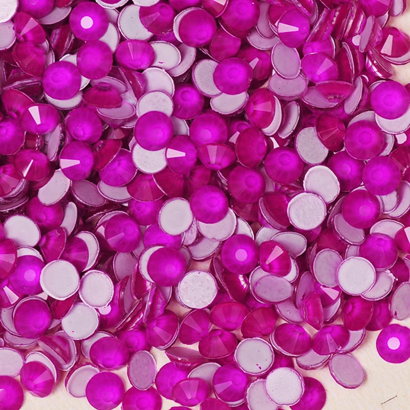 Neon Fluorescent Flatback Acrylic Rhinestones – Glue-On for Costumes
